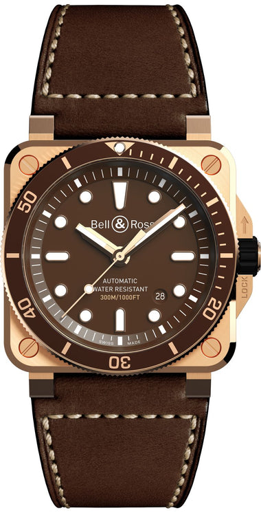 Bell & Ross Watch BR 03 92 Diver Brown Bronze Limited Edition BR0392-D-BR-BR/SCA
