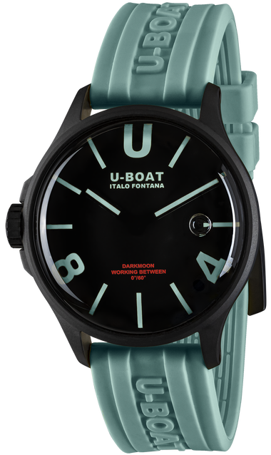 U-Boat Watch Darkmoon 44 Black Aquamarine Curve IPB 9526