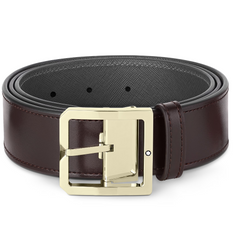 Montblanc Reversible 40mm Leather Belt Brown Grey 131165